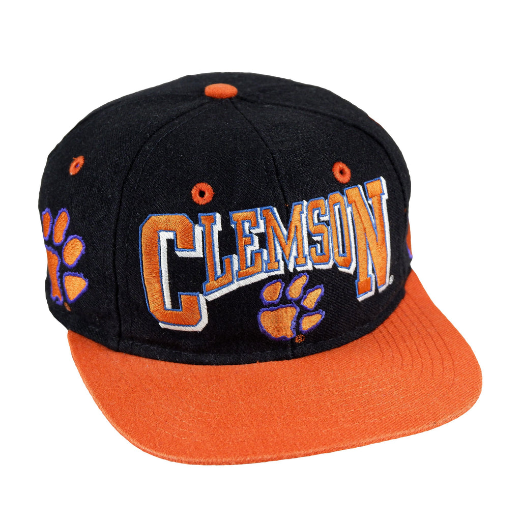 NCAA (TOW) - Clemson Tigers Snapback Hat 1990s Adjustable Vintage Retro Football College