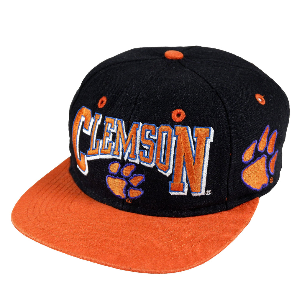 NCAA (TOW) - Clemson Tigers Snapback Hat 1990s Adjustable Vintage Retro Football College