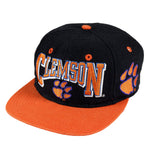 NCAA (TOW) - Clemson Tigers Snapback Hat 1990s Adjustable Vintage Retro Football College