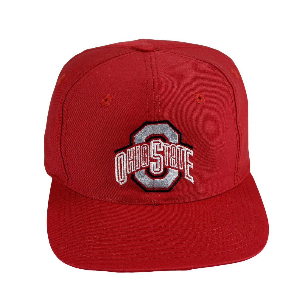 NCAA (Front Row) - Ohio State Buckeyes Snapback Hat 1990s Adjustable Vintage Retro College