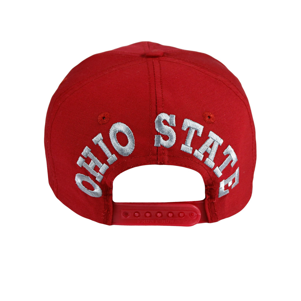 NCAA (Front Row) - Ohio State Buckeyes Snapback Hat 1990s Adjustable Vintage Retro College