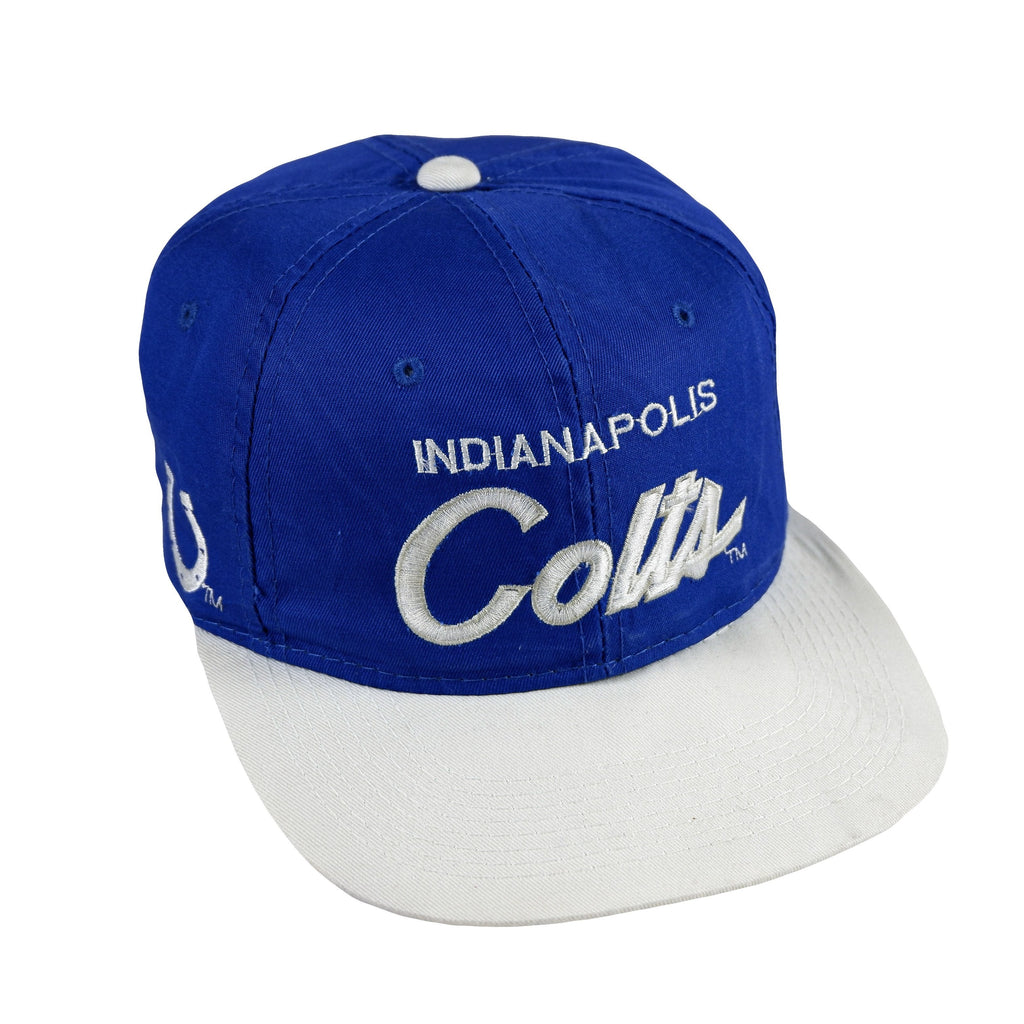 NFL (Proline) - Indianapolis Colts Snapback Hat 1990s Adjustable Vintage Retro Football