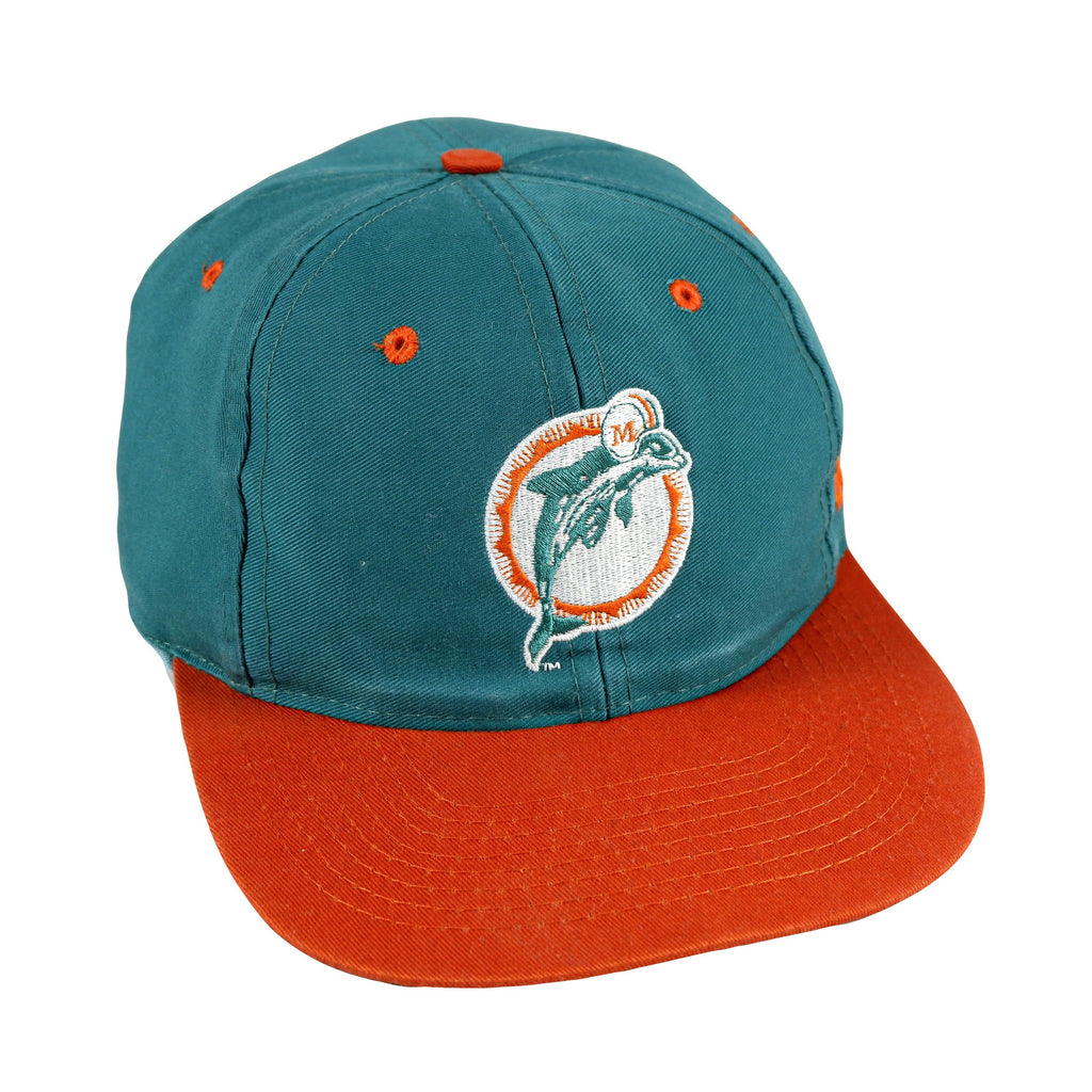 NFL - Miami Dolphins Snapback Hat 1990s Adjustable Vintage Retro Football