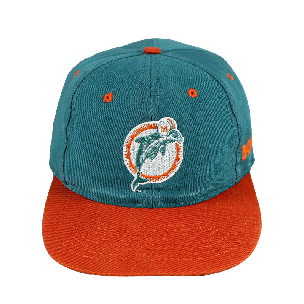 NFL - Miami Dolphins Embroidered Snapback Hat 1990s OSFA Vintage Retro Football