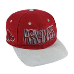 NCAA (TOW) - Arkansas Razorbacks Fitted Hat 1990s 7½ Vintage Retro Football