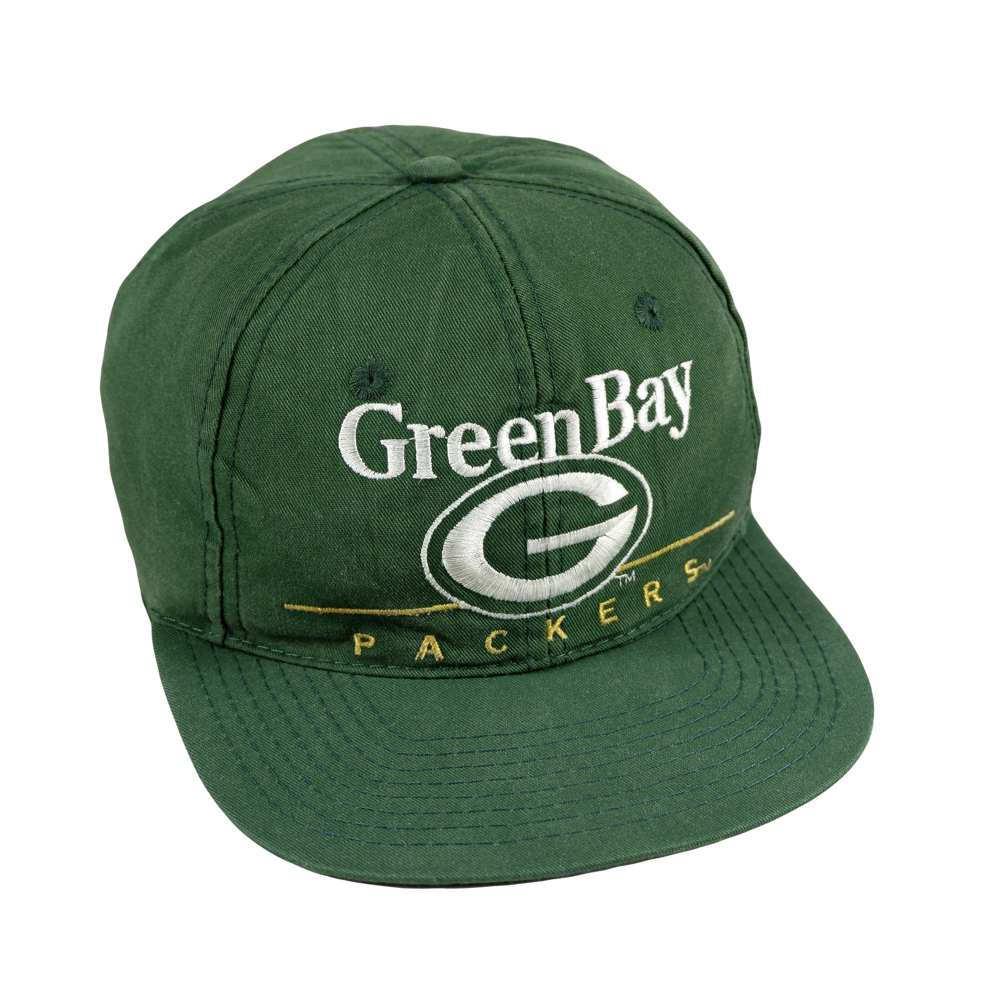 Green Bay Packers Vintage 90s Logo Athletic Sharktooth NFL Football  Snapback Hat