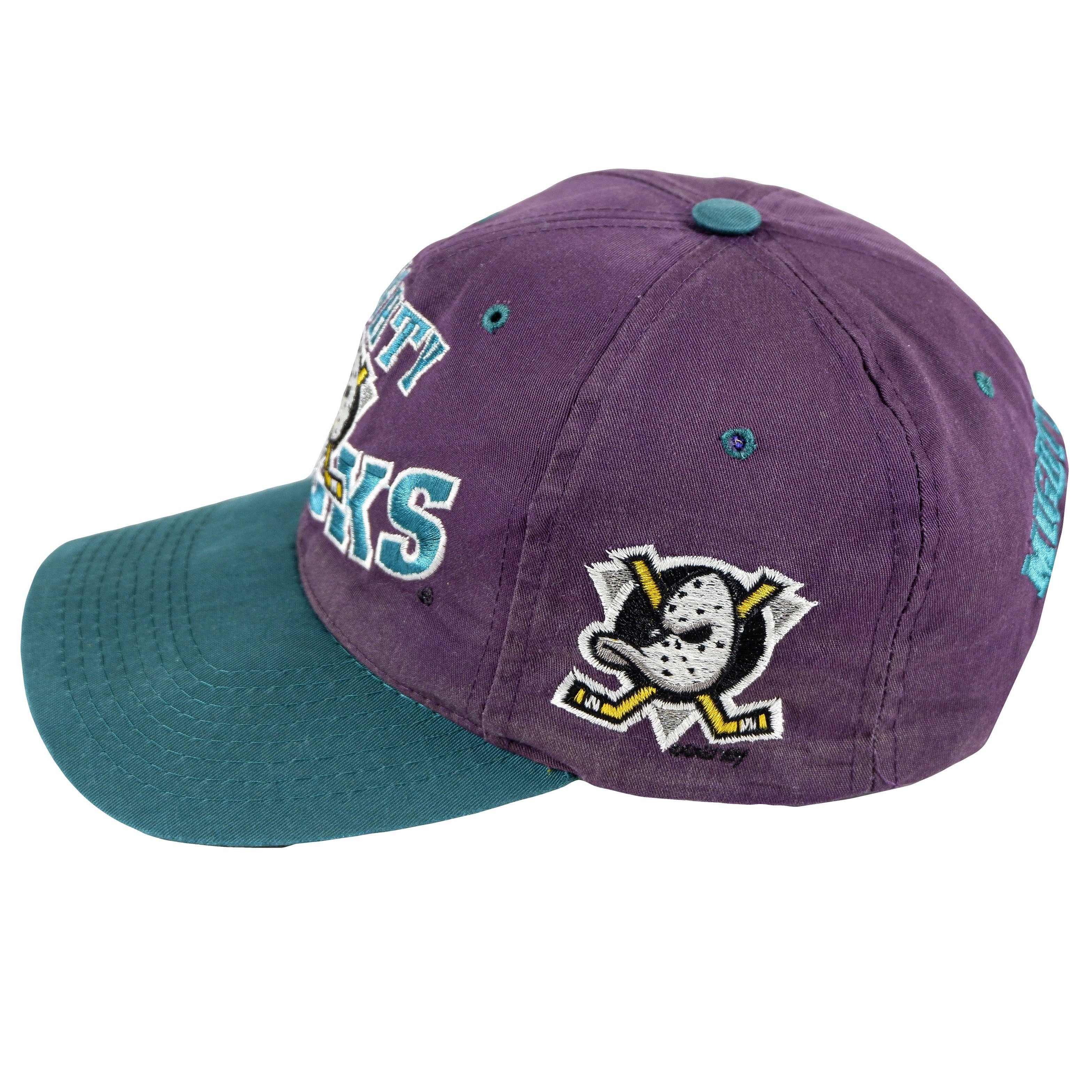 Vintage Anaheim Ducks Snapback Hat Logo 7 NHL Hockey California