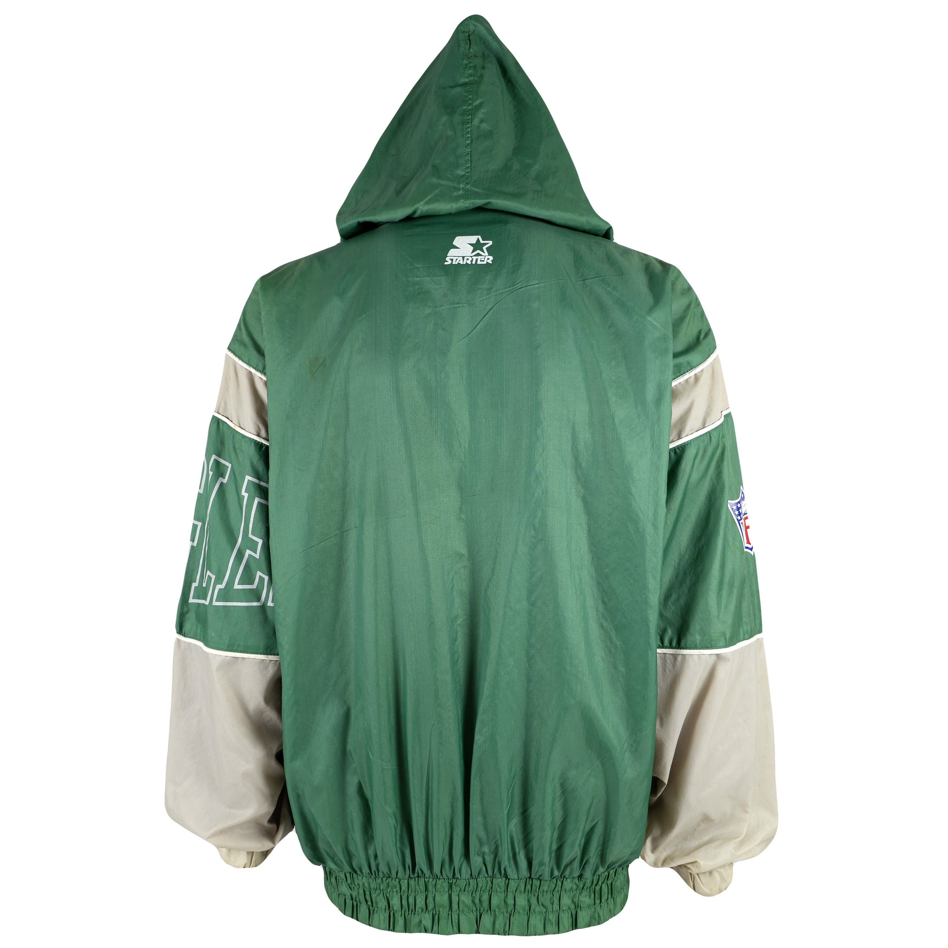 Green/Black Starter Philadelphia Eagles Hooded Jacket - Jackets