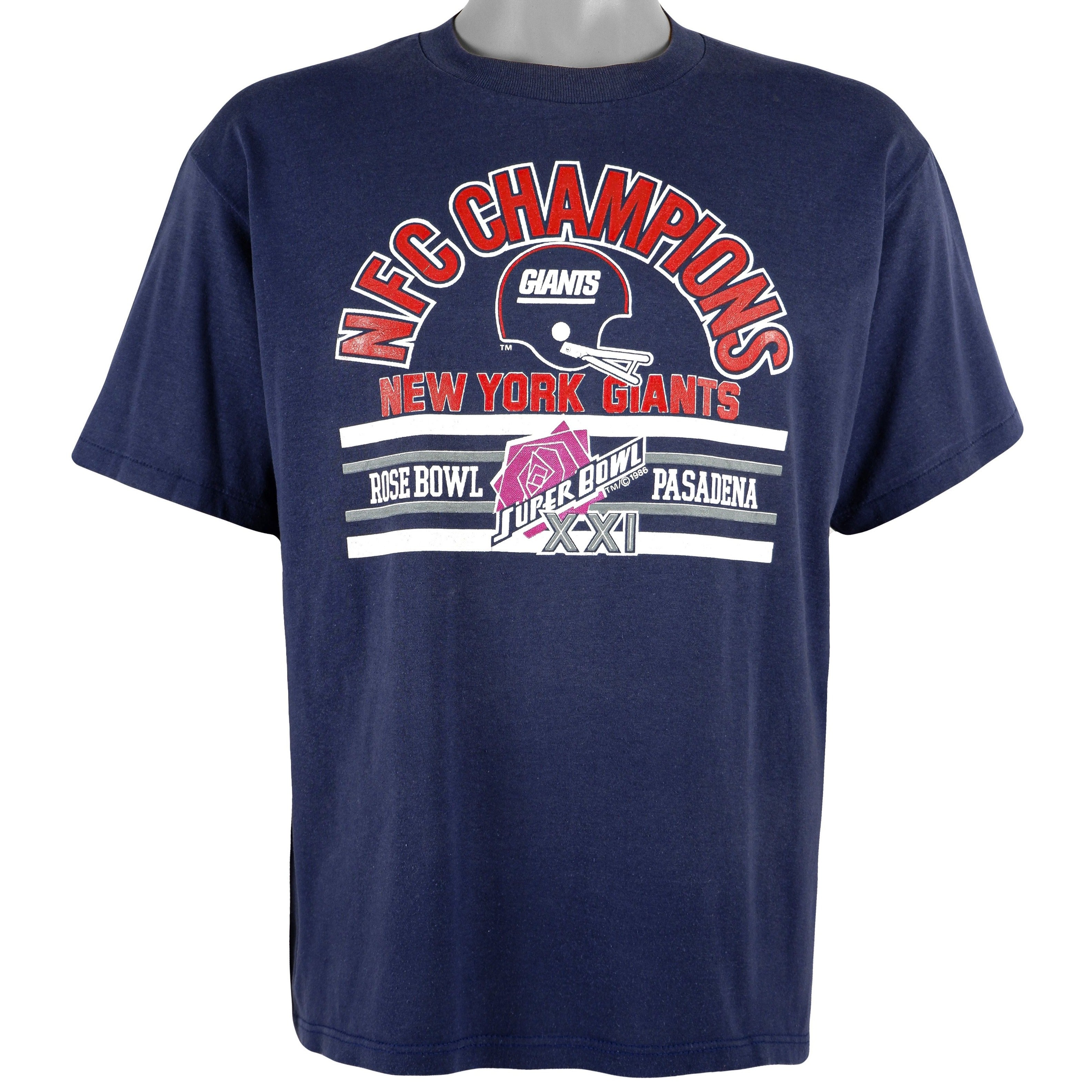 Vintage New York Giants Rose Bowl NFC Champions T-Shirt