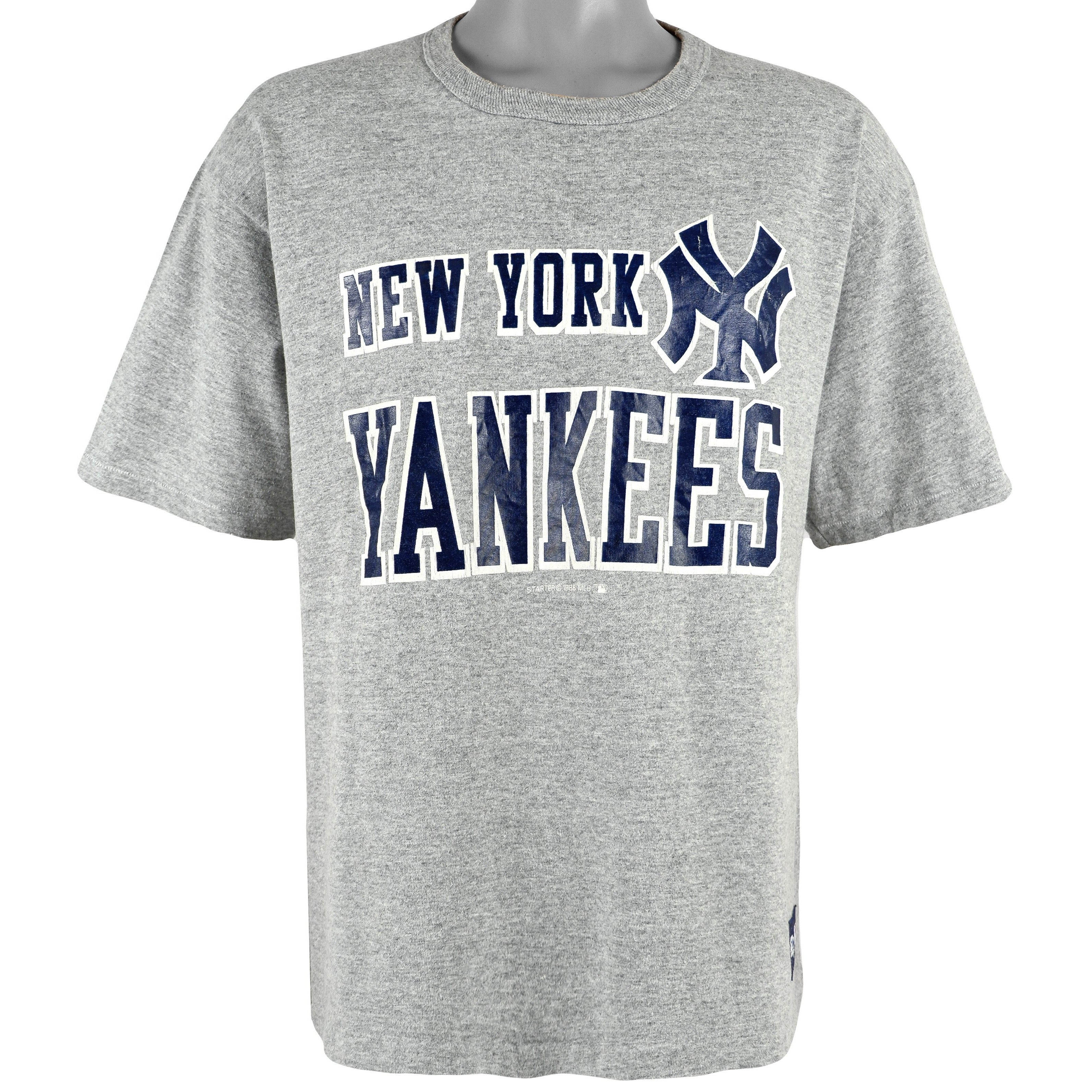 New York Yankees: 1990's Spellout Starter Baseball Jersey (XL