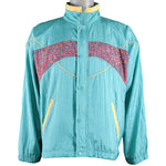 New Balance - Green with Pattern Windbreaker 1990s Large