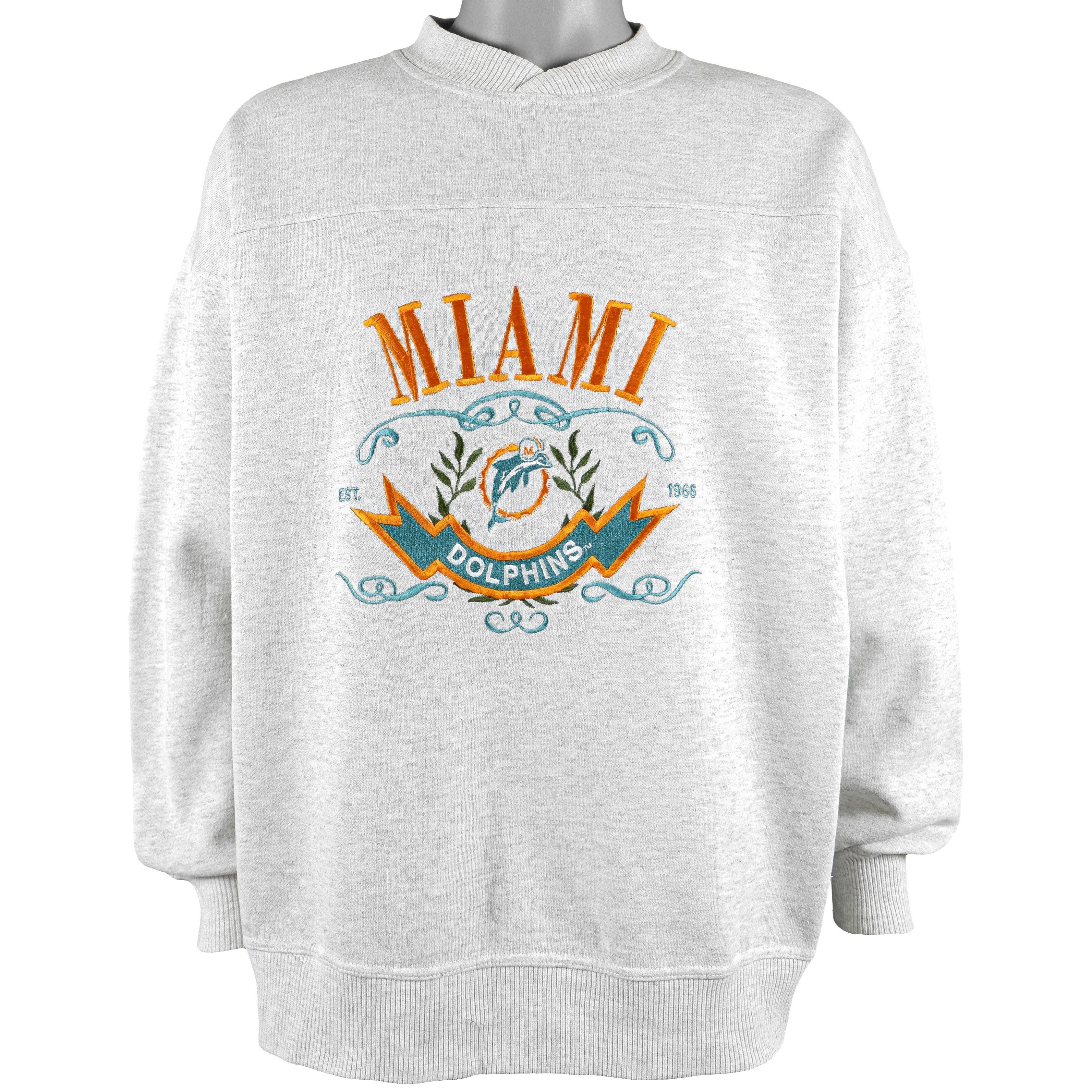 Miami Dolphins 1990's Vintage NFL Crewneck Sweatshirt – SocialCreatures LTD