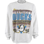NHL (Artex) - Anaheim Mighty Ducks Crew Neck Sweatshirt 1993 X-Large Vintage Retro Hockey