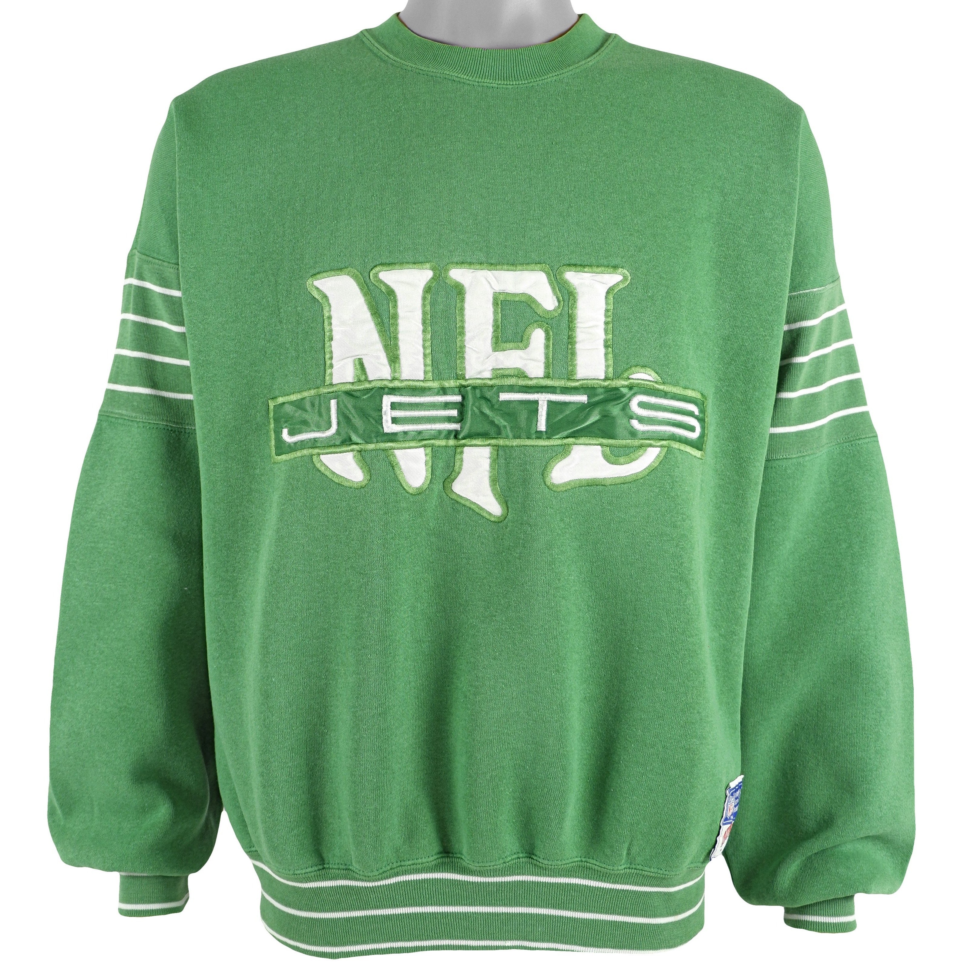 90's New York Jets Nutmeg Caricature NFL Crewneck Sweatshirt Size Large –  Rare VNTG