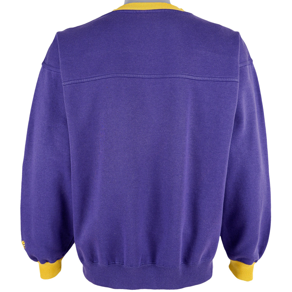 NCAA (Lee) - LSU Tigers Crew Neck Sweatshirt 1990s Large Vintage Retro Football College 