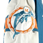 NFL (Logo Athletic) - Miami Dolphins Spell-Out Jacket 1990s Large Vintage Retro Footabll