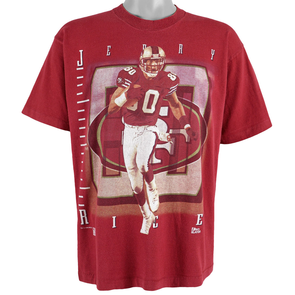 NFL (Pro Player) - San Francisco 49ers, Jerry Rice #80 T-Shirt 1996 Large Vintage Retro Football