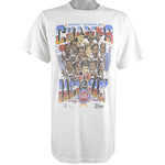 NBA (Salem) - Detroit Pistons, World Champs Spell-Out T-Shirt 1990 Large