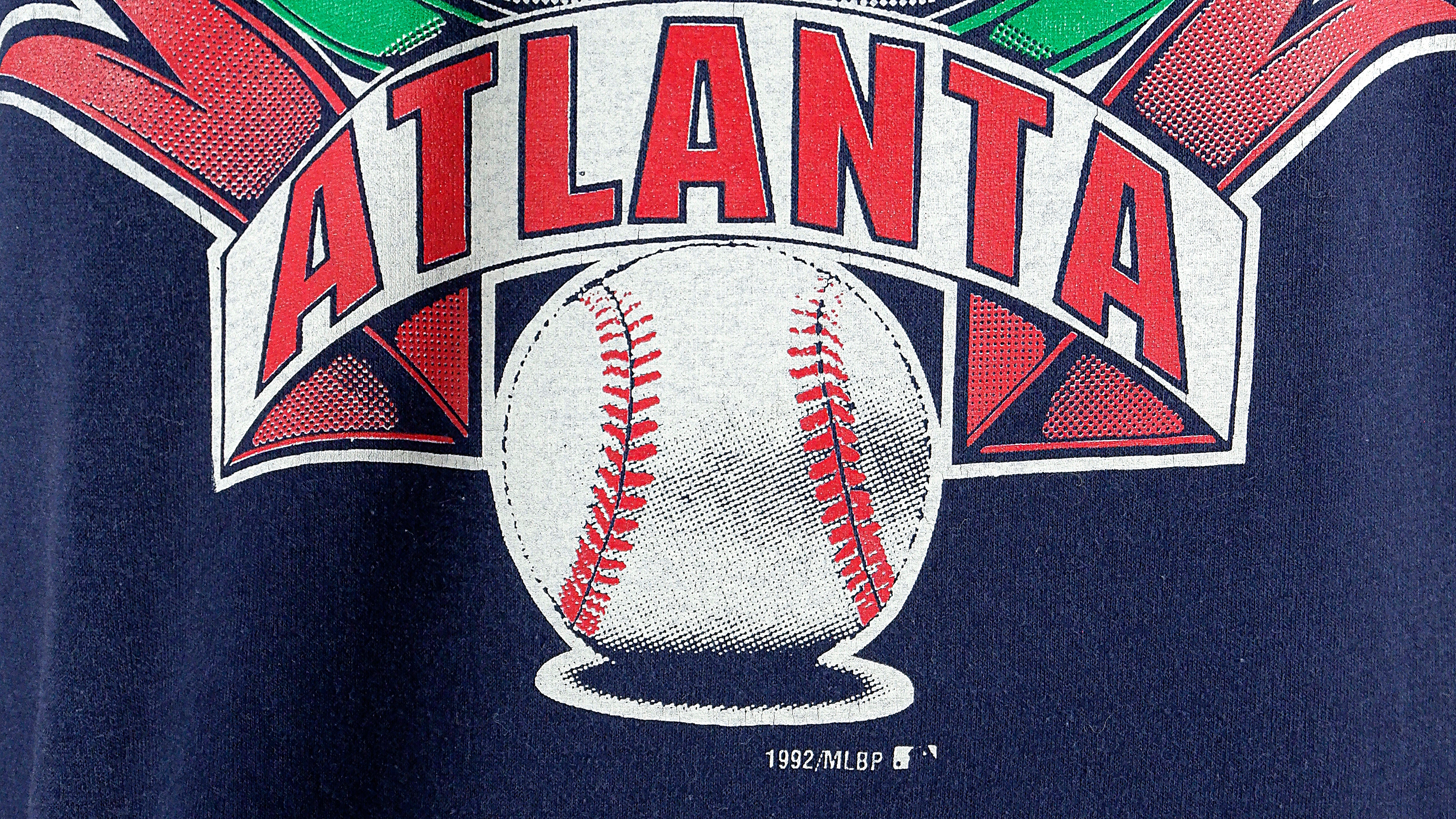 Vintage 90s Navy Nike Team MLB Atlanta Braves T-Shirt - X-Large