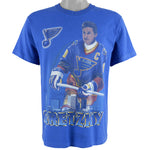 NHL (Pro Player) - St. Louis Blues Gretzky T-Shirt 1996 Medium