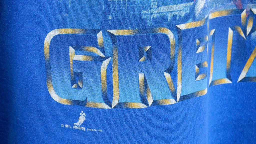 NHL (Logo 7) - St. Louis Blues T-Shirt 1996 Medium Vintage Retro Hockey