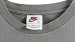 Nike - Grey Spell-Out T-Shirt 1990s Medium Vintage Retro