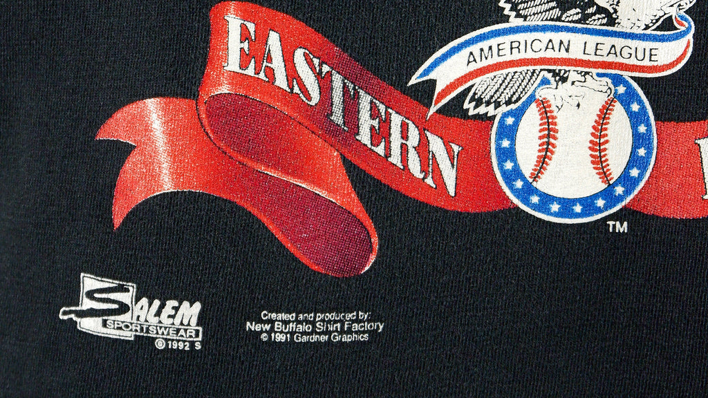 MLB (Salem) - Boston Red Sox Spell-Out T-Shirt 1992 Medium Vintage Retro Baseball