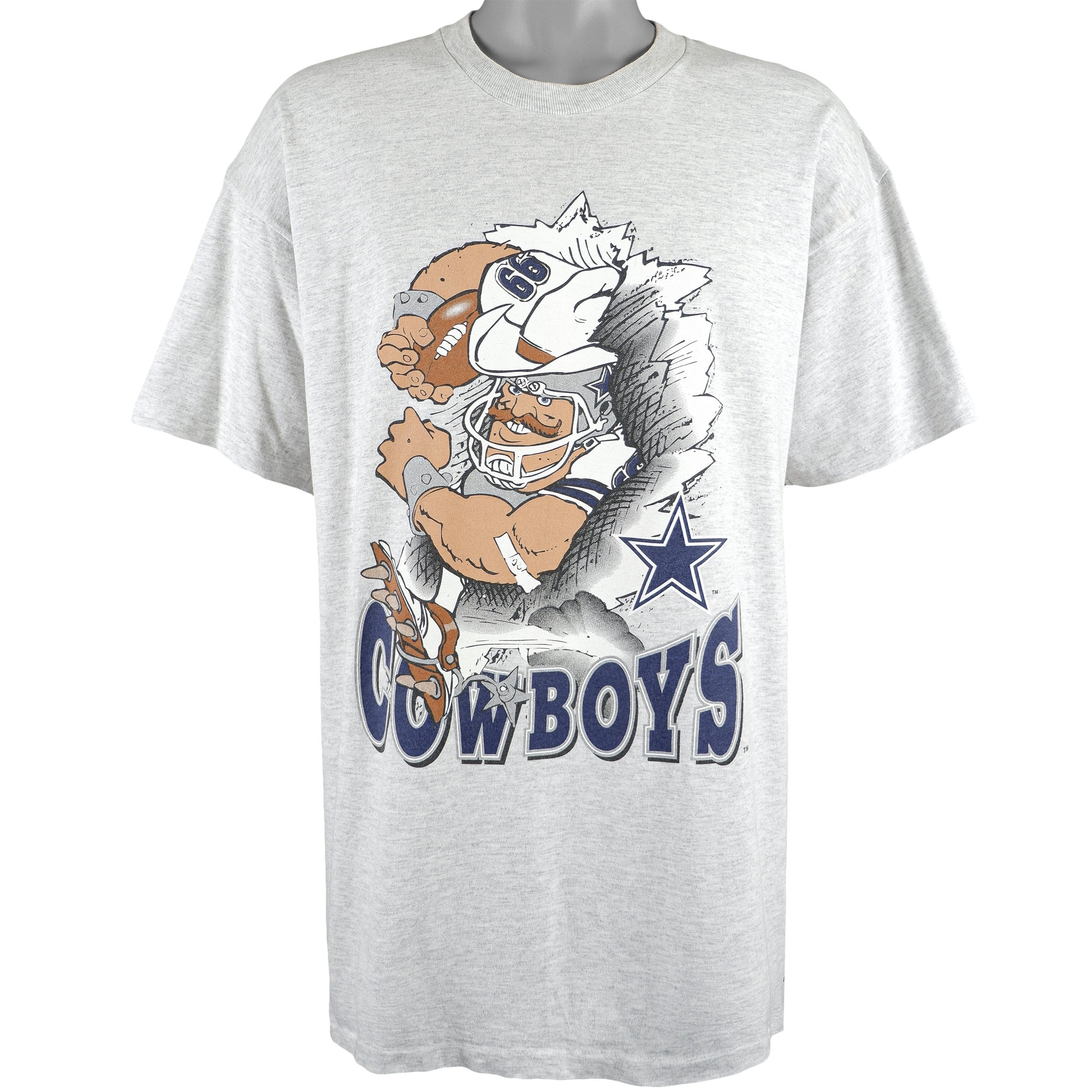 Vintage NFL Dallas Cowboys T Shirt L Nutmeg Made USA 90s