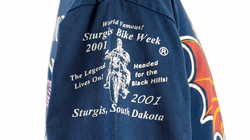 Vintage (HRLA) - Sturgis Bike Week, South Dakota Deadstock T-Shirt 2001 Large Vintage Retro 