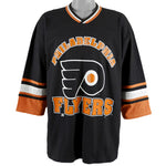 NHL (TR) - Philadelphia Flyers Spell-Out Hockey Jersey 1990s X-Large Vintage Retro Hockey