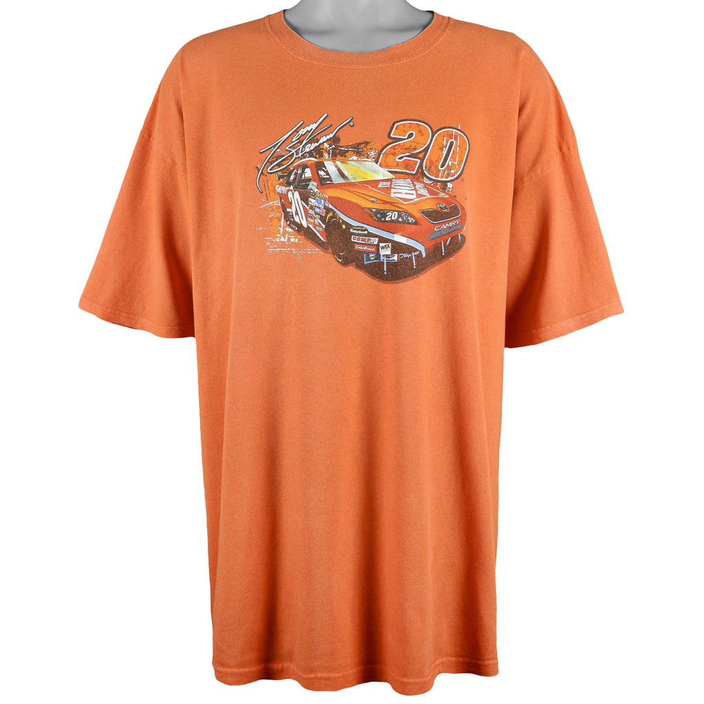 NASCAR (Chase) - Orange Tony Stewart #20 T-Shirt 1990s 3X-Large Vintage Retro 