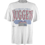 NBA (Competitor) - Denver Nuggets T-Shirt 1990s Large Vintage Retro Basketball