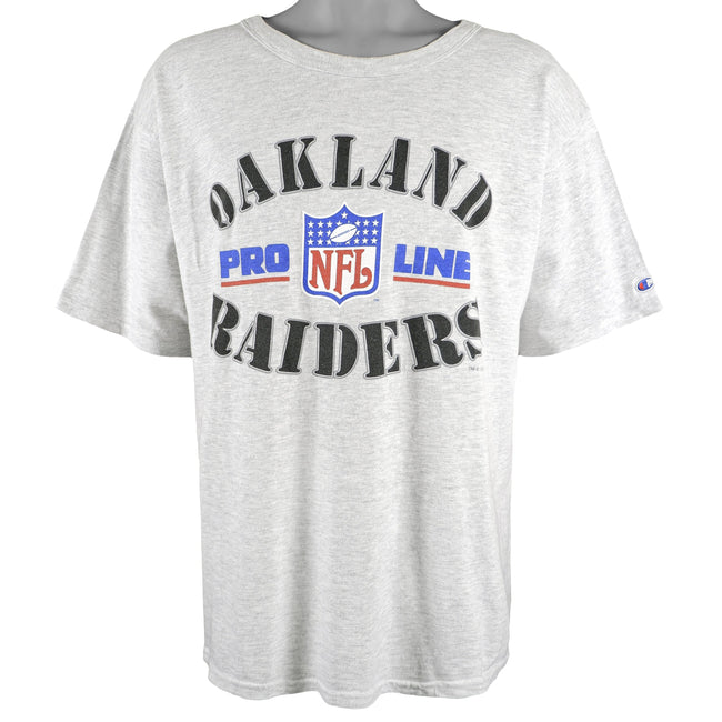 Vintage NFL Team Apparel Oakland Raiders Black Short Sleeve T-Shirt  Spellout L |