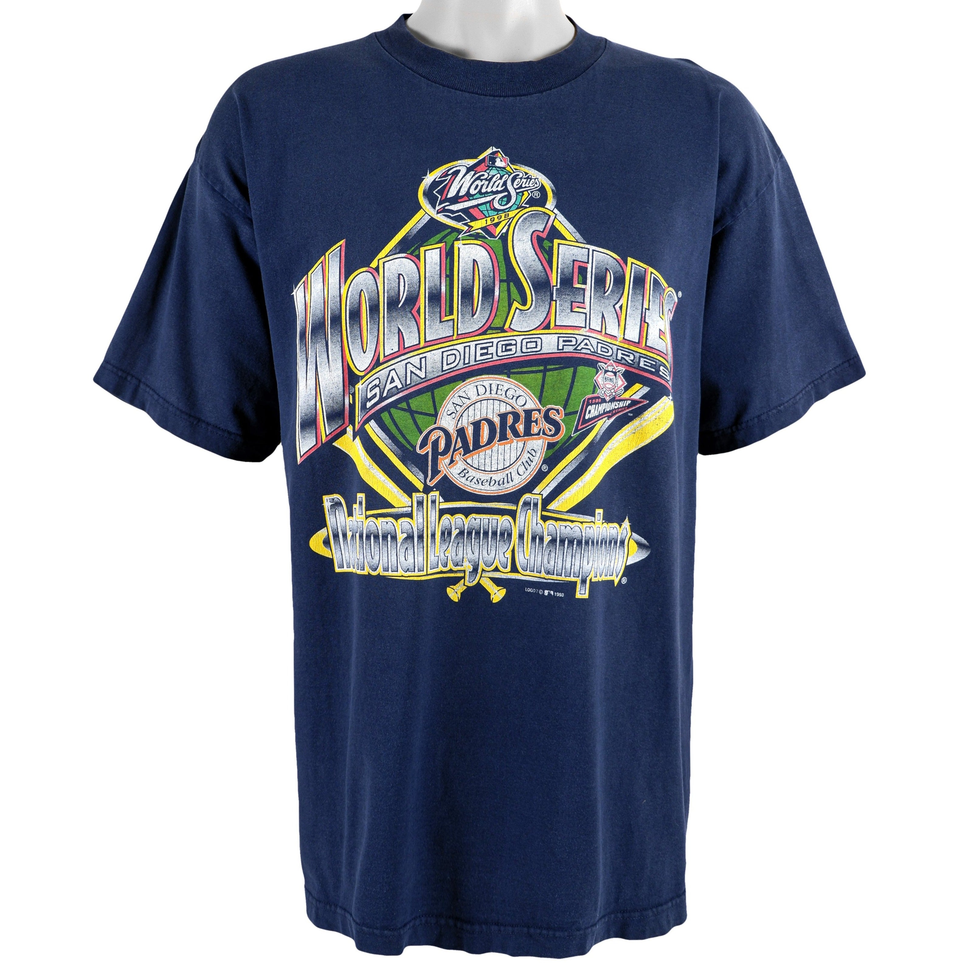 Vintage 1998 San Diego Padres NL Champs / World Series T-Shirt Sz