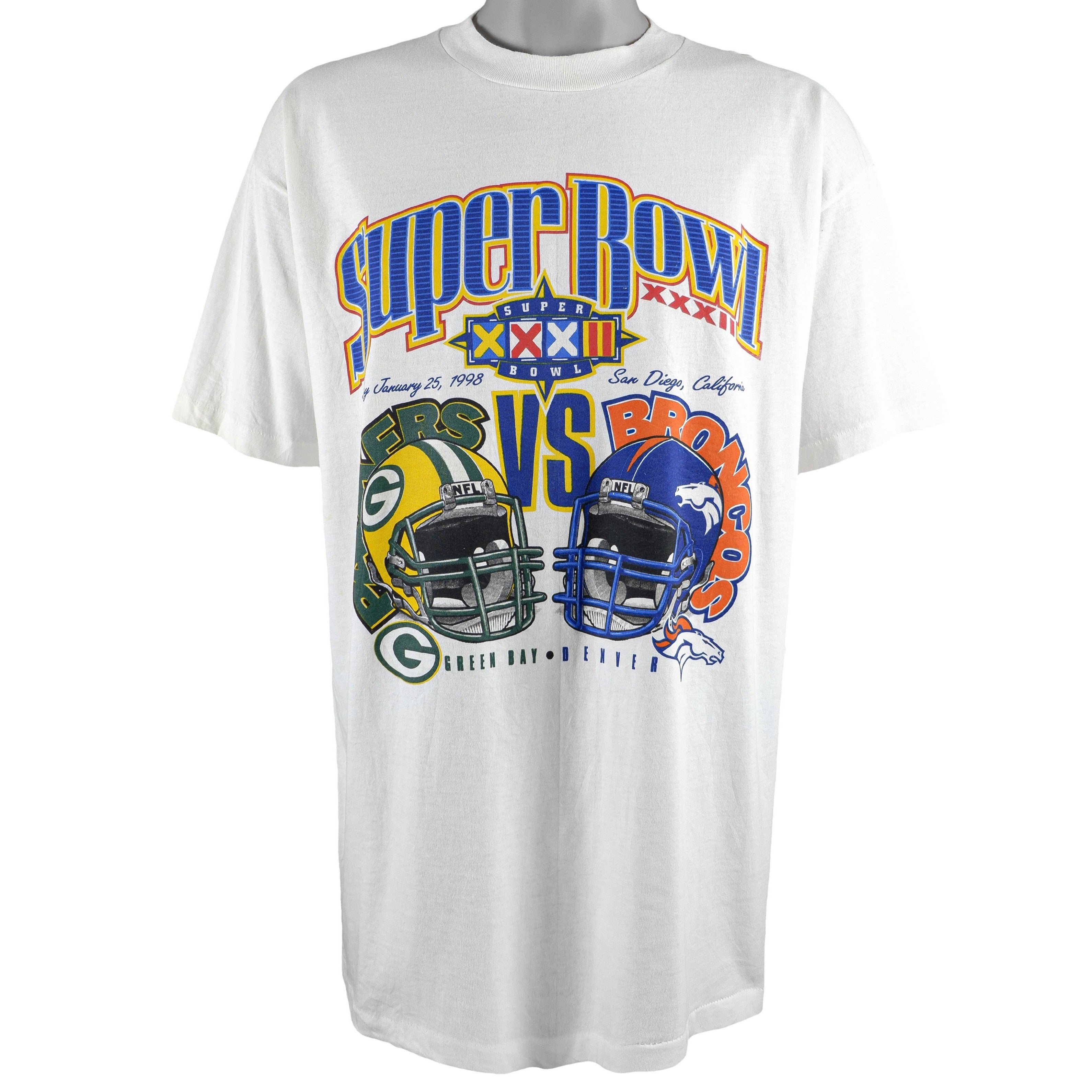 Non Brand Vintage Green Bay Packers 1997 Superbowl NFL T-Shirt Medium