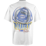 NASCAR - Kurt Busch #2, Miller Lite T-Shirt 2000s Large Vintage Retro 