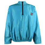 Surf Style - Blue 1/4 Zip Windbreaker 1990s X-Large Vintage Retro