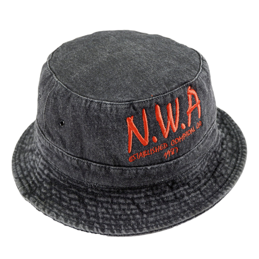 Wilson - Black N.W.A Bucket Hat Medium / Large Vintage Retro