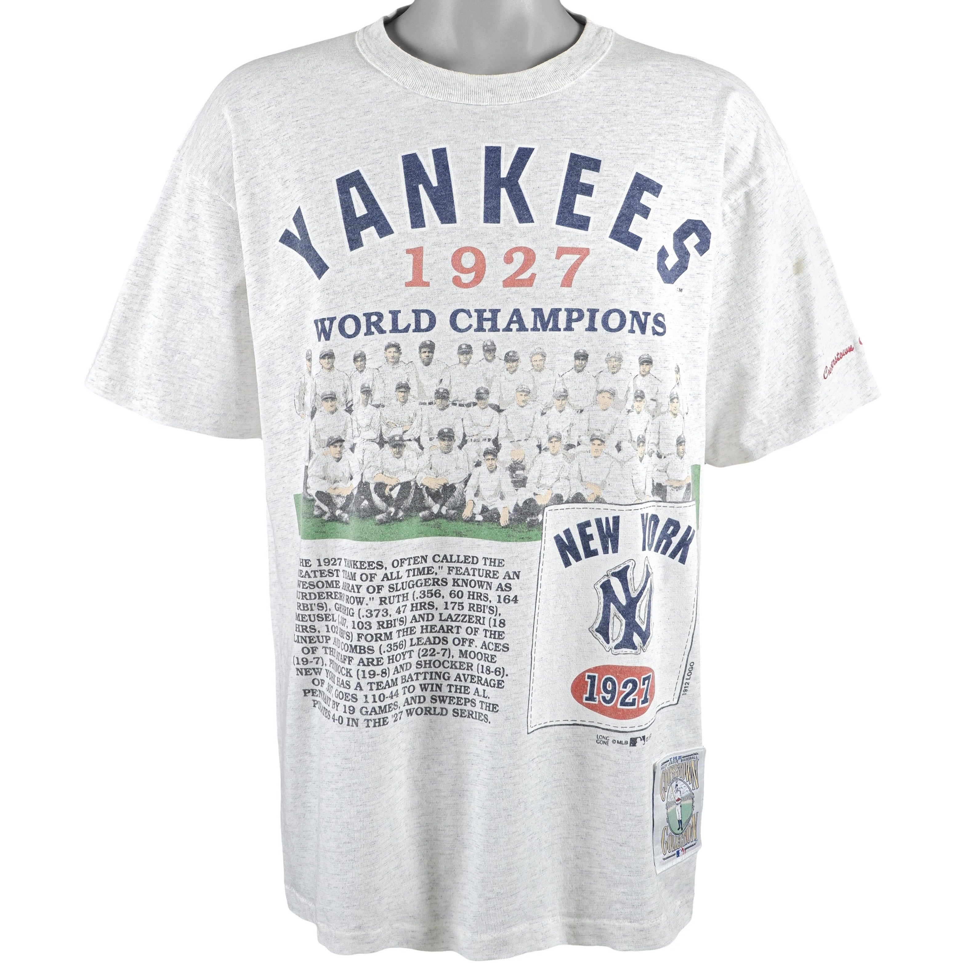 Vintage 90's New York Yankees Jersey V Neck T Shirt Size S 