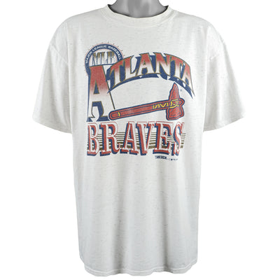 Vintage MLB (Jerzees) - Atlanta Braves Spell-Out T-Shirt 1993 Large –  Vintage Club Clothing