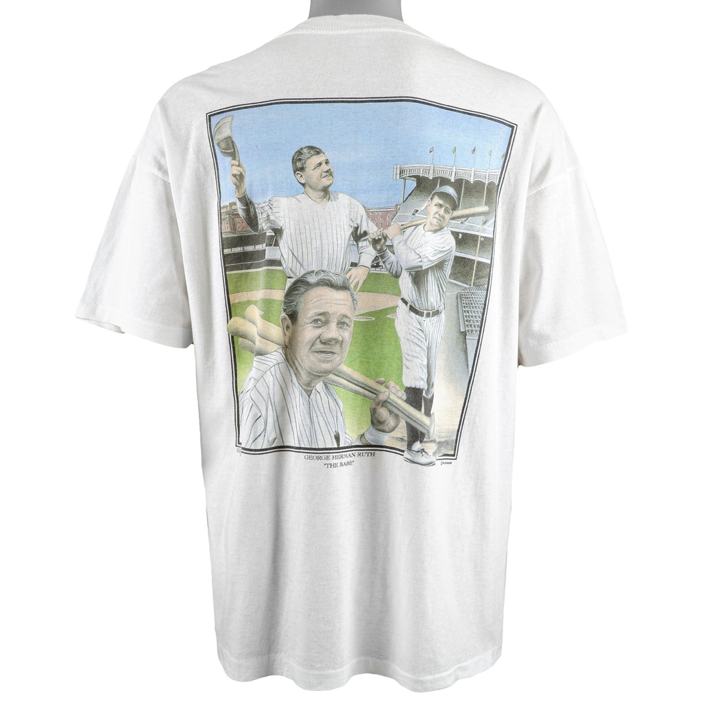 MLB - George Herman Ruth - The Babe T-Shirt 1990s X-Large Vintage Retro Baseball