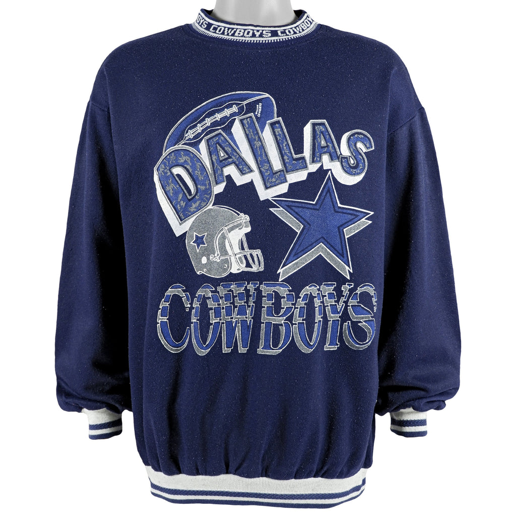 NFL - Dallas Cowboys Crew Neck Sweatshirt 1990s X-Large Vintage Retro Football