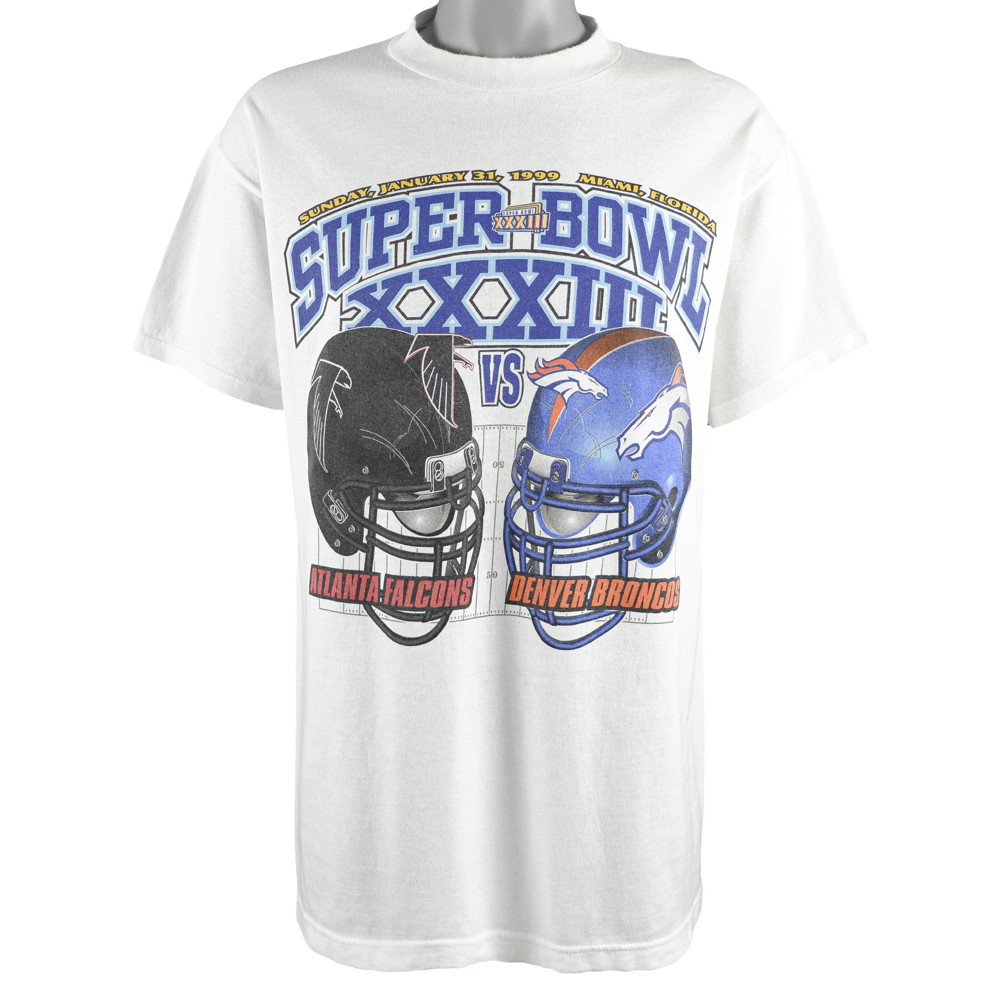 90s Atlanta Falcons Super Bowl XXXIII Football t-shirt Large - The