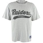 Starter - Oakland Raiders Spell-Out T-Shirt 1990s Large Vintage Retro Football