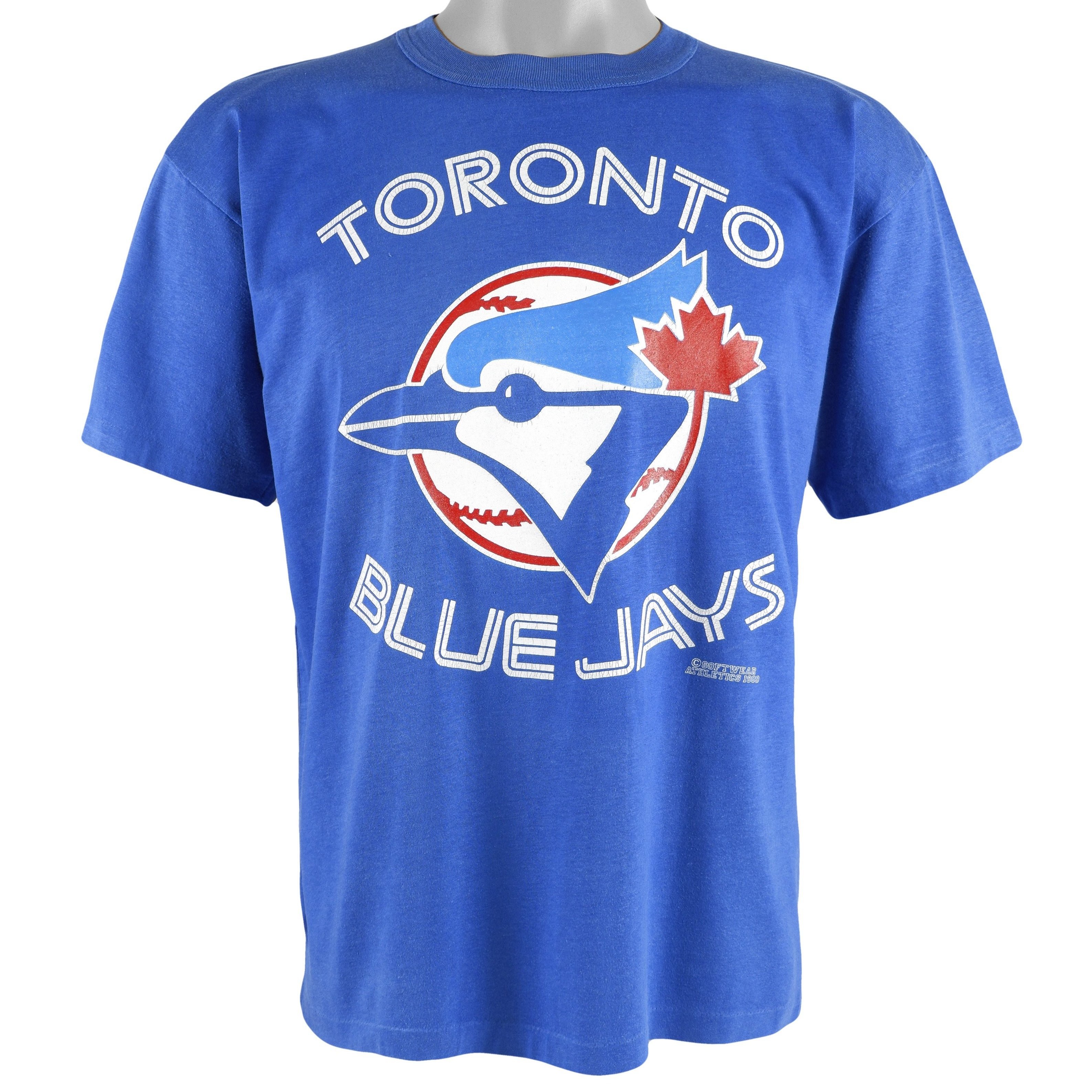Vintage MLB (Softwear) - Toronto Blue Jays Spell-Out T-Shirt 1990s