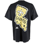 NFL (Apex One) - New Orleans Saints Spell-Out T-Shirt 1994 X-Large Vintage Retro Football