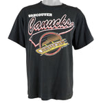 NHL - Vancouver Canucks Spell-Out T-Shirt 1992 Medium Vintage Retro Hockey