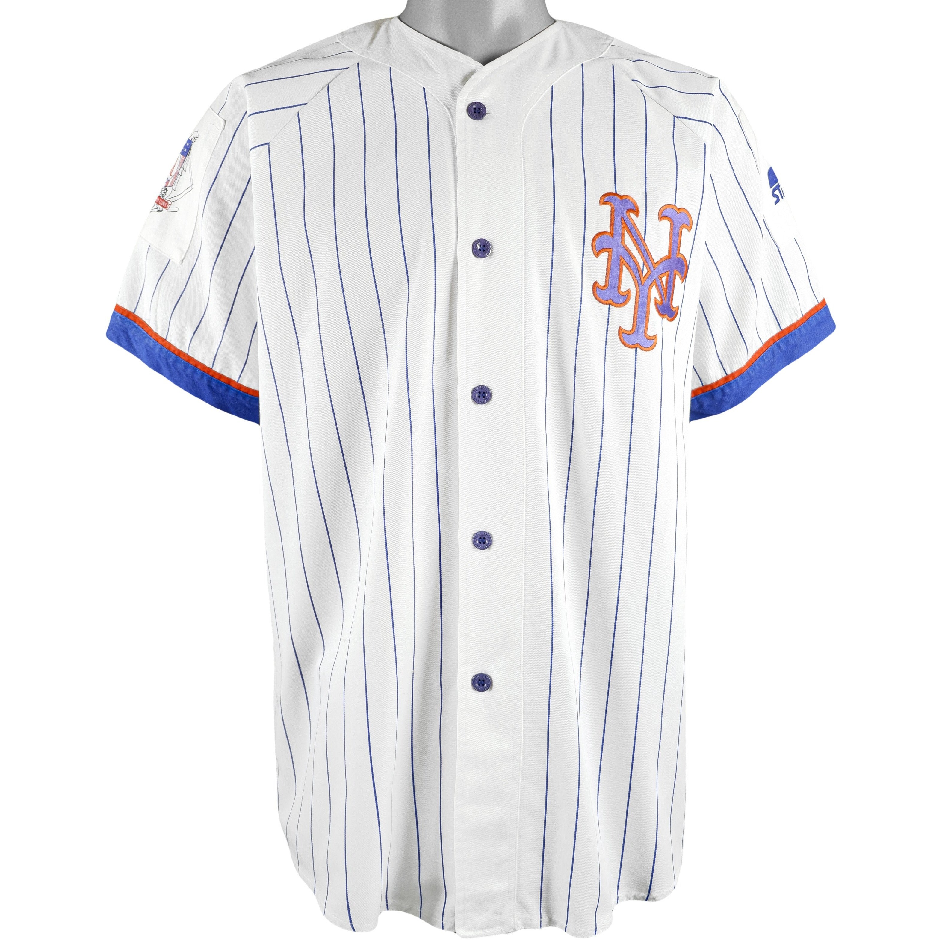 Vintage New York Mets Starter Baseball Jersey, Size Large A5