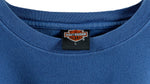 Harley Davidson - Blue Spell-Out T-Shirt 1990s Large Vintage Retro