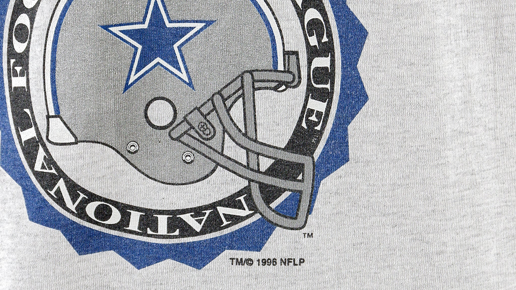NFL (Hanes) - Dallas Cowboys Spell-Out T-Shirt 1996 X-Large Vintage Retro Football